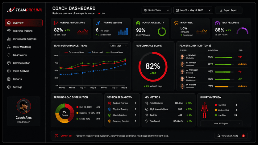 Coach dashboard